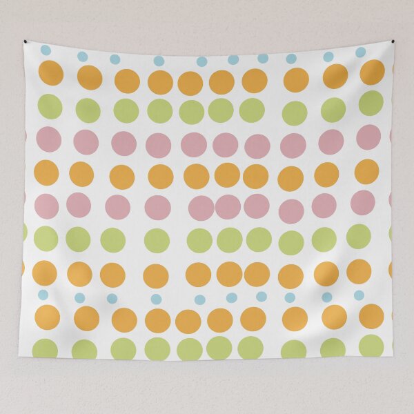 Item preview, Retro Pastel Polka Dot Grid Geometric Pattern designed and sold by Ailiida.