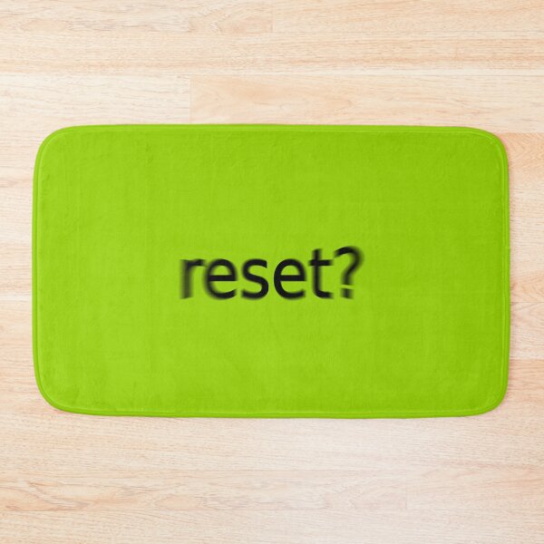 Item preview, Reset Supreme Green Question Unique Artwork Sign designed and sold by Doctor Schtrudel.