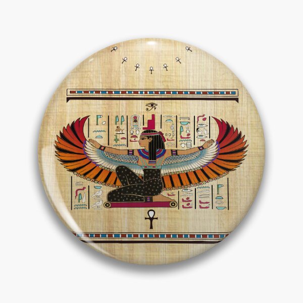 Item preview, Winged Black Isis On Papyrus - Graphic T-Shirt designed and sold by kernowerno.