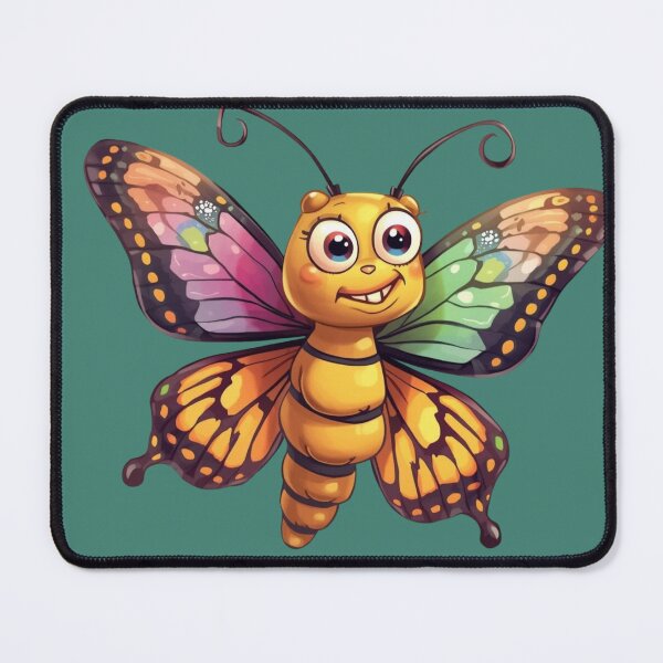 Item preview, A smiling bee-butterfly designed and sold by Art70shop.
