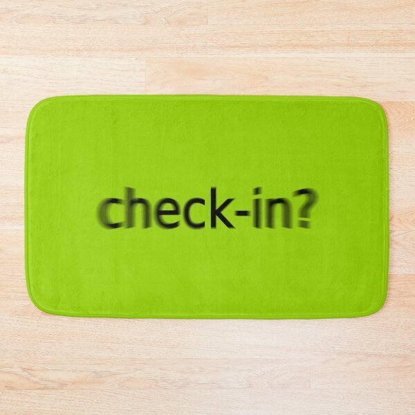 Item preview, Check-in Supreme Green Question Unique Artwork Sign designed and sold by Doctor Schtrudel.
