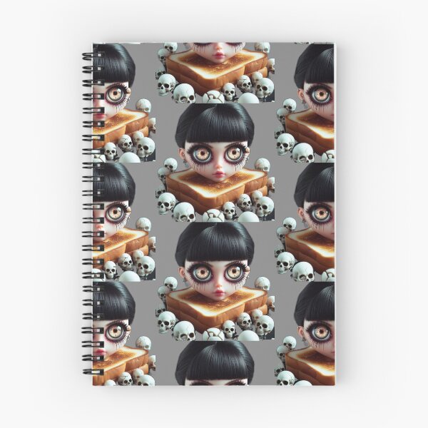 Item preview, Creepy Cute Gothic Toast Doll with Golden Stardust Eyes designed and sold by LujziWorld.
