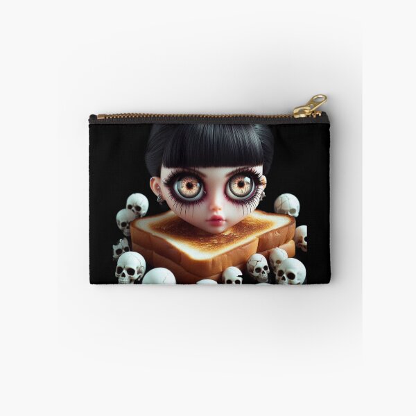 Item preview, Creepy Cute Gothic Toast Doll with Golden Stardust Eyes designed and sold by LujziWorld.