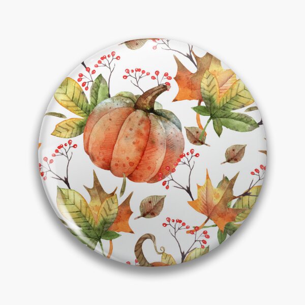 Item preview, Autumn Harvest Watercolor Pattern designed and sold by SashaZinch.