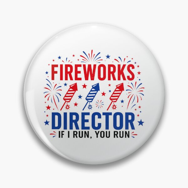 Item preview, Fireworks Director I Run You Run July 4th Independence Day designed and sold by elongatedjazz.