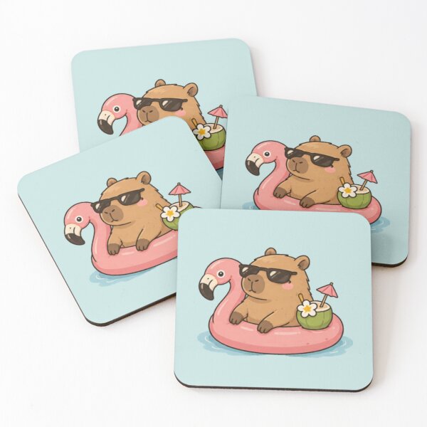 Item preview, Capybara in VayCay Mode designed and sold by MellowMunchkins.