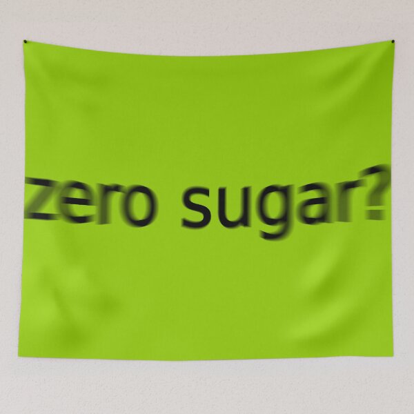 Item preview, Zero Sugar Supreme Green Question Unique Artwork Sign designed and sold by Doctor Schtrudel.