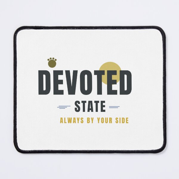 Item preview, DEVOTED STATE – Dog Lover Geometric Typography Design designed and sold by HeartAndArtShop.