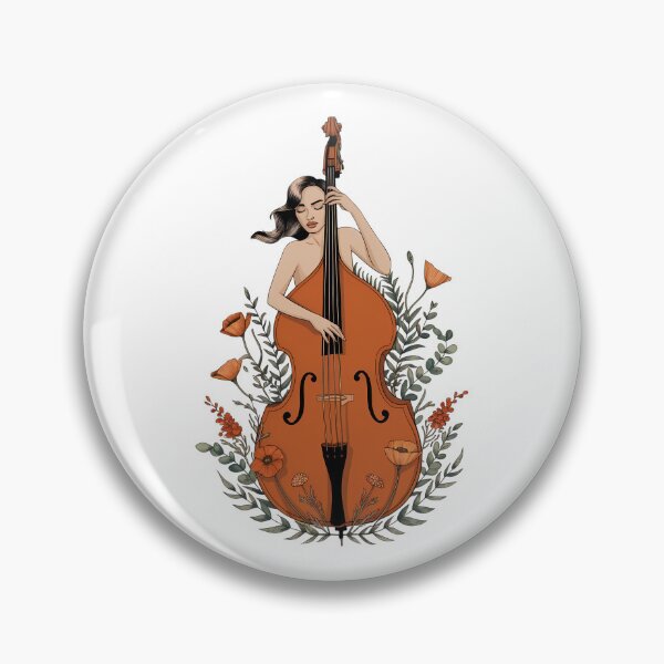 Item preview, Woman with a Double Bass - International Jazz Day designed and sold by Art-Arcade6.
