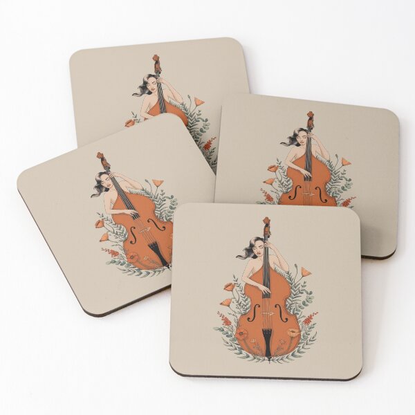 Item preview, Woman with a Double Bass - International Jazz Day designed and sold by Art-Arcade6.