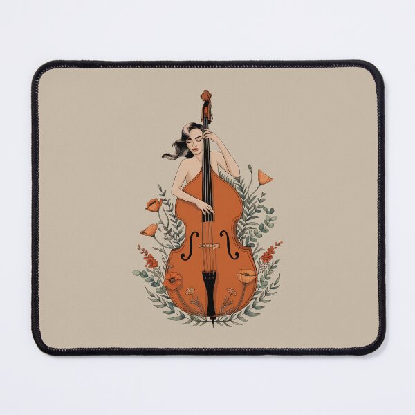 Item preview, Woman with a Double Bass - International Jazz Day designed and sold by Art-Arcade6.