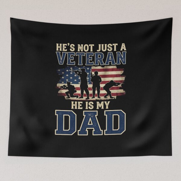 Item preview, Veteran Dad Apparel - Patriotic Military Father Gift.  designed and sold by SideKickCreates.