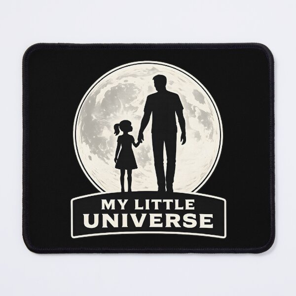 Item preview, My Little Universe – Father Daughter Moon Design designed and sold by CreativeMindsetLab.