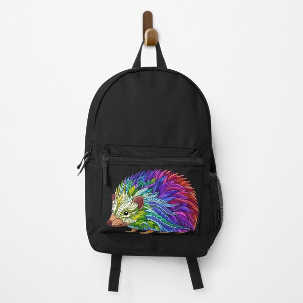Item preview, Rainbow Hedgehog – Psychedelic Color Burst Wildlife Art designed and sold by Karszul.