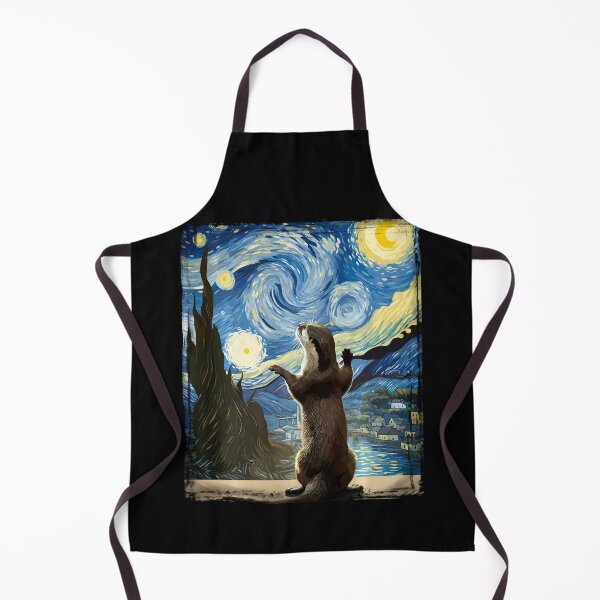 Item preview, Van Gogh Style Starry Night Otter designed and sold by Littermin.
