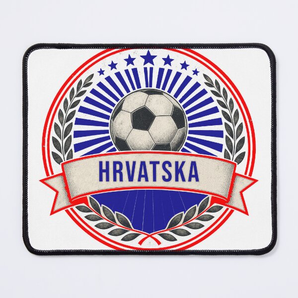 Item preview, Croatia Vintage Soccer Crest — Retro Hrvatska Football Badge Fan Emblem designed and sold by icemanphotos.