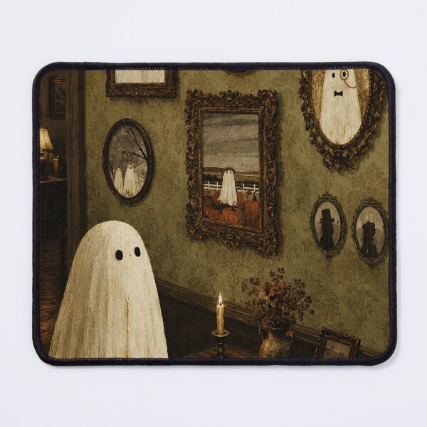 Item preview, Shy Little Ghost in Vintage Parlor Gothic Halloween designed and sold by ferminhays.