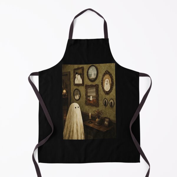 Item preview, Shy Little Ghost in Vintage Parlor Gothic Halloween designed and sold by ferminhays.