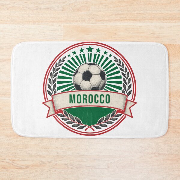 Item preview, Morocco Vintage Soccer Crest — Retro Maroc Football Badge Fan Emblem designed and sold by icemanphotos.