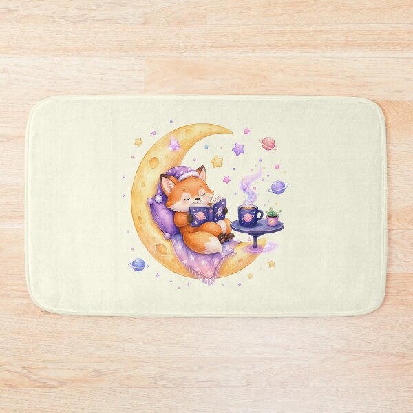 Item preview, Cute Kawaii Fox Reading a Book on the Moon designed and sold by Seculinator.