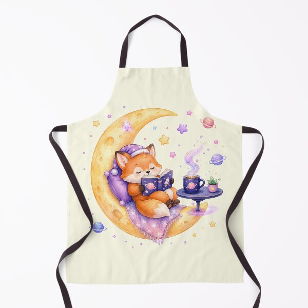 Item preview, Cute Kawaii Fox Reading a Book on the Moon designed and sold by Seculinator.
