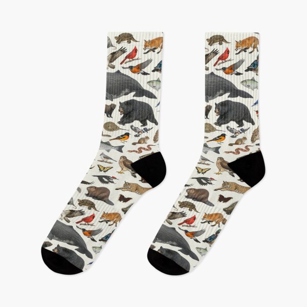 Item preview, Animals of Connecticut Retro Style Identification Chart designed and sold by kakarikihill.