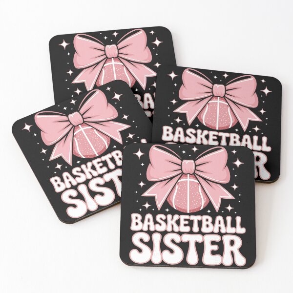 Item preview, Basketball Sister Pink Bow Game Day Spirit Cute Sports designed and sold by allistermariam.