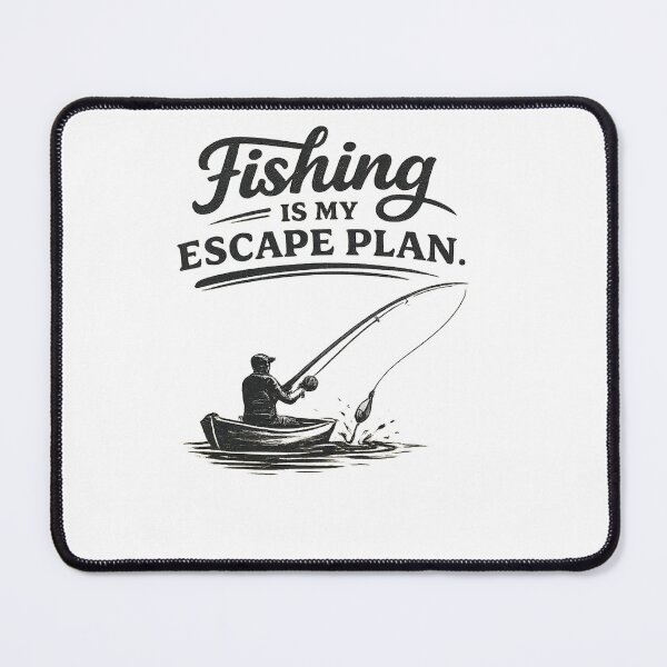 Item preview, Fishing Is My Escape Plan – Vintage Fishing Adventure Design designed and sold by Digal92.