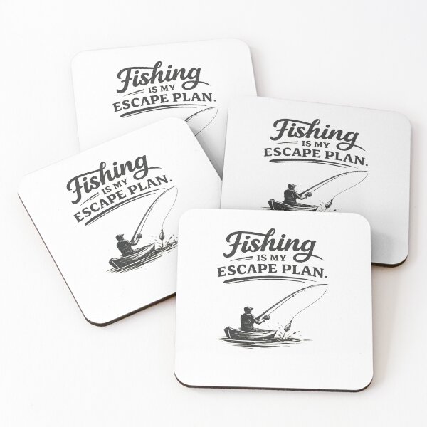 Artikelvorschau, Fishing Is My Escape Plan – Vintage Fishing Adventure Design entworfen und verkauft von Digal92.