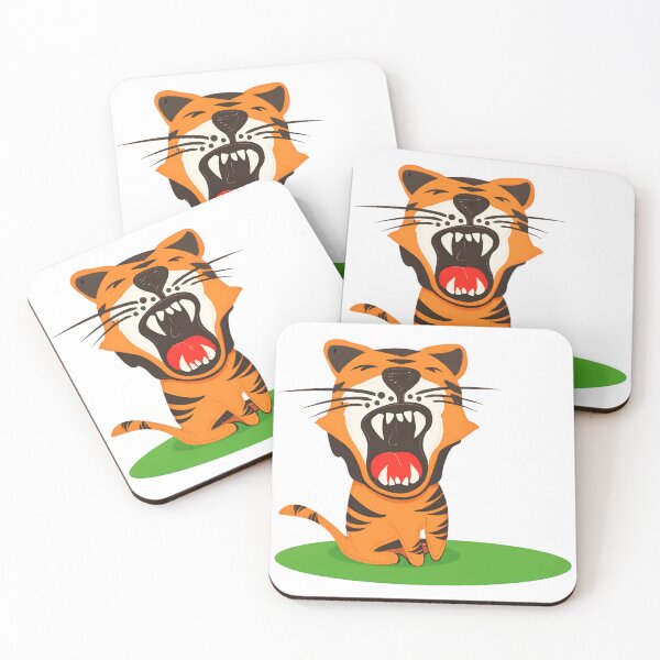 Item preview, Tiger - Fierce Roaring Rawring Cartoon Tiger Cub designed and sold by ROARSOME DESiGNS.