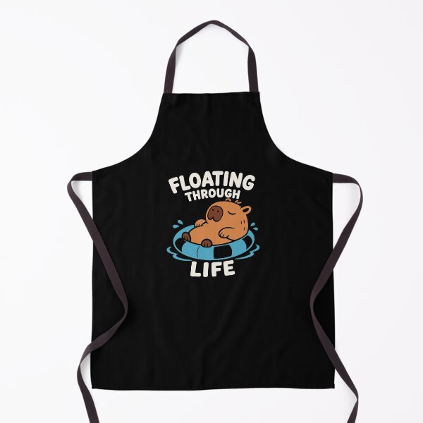 Item preview, Floating Through Life Cute Retro Capybara designed and sold by MavtM.