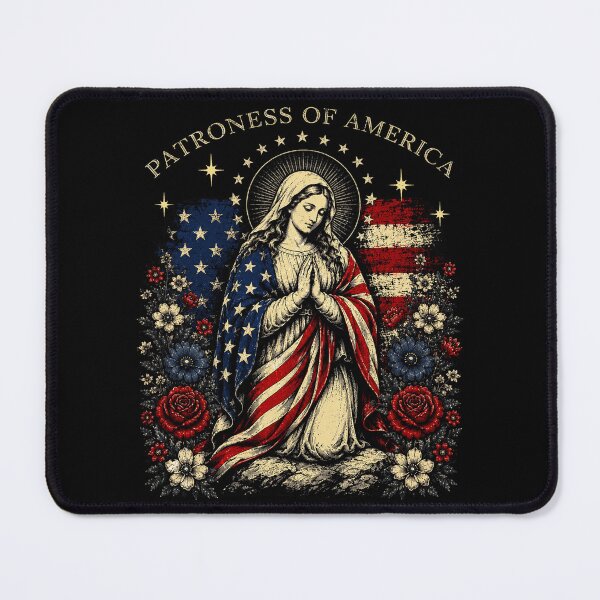 Item preview, Patroness of The USA Blessed Virgin Mary Catholic Art designed and sold by elongatedjazz.