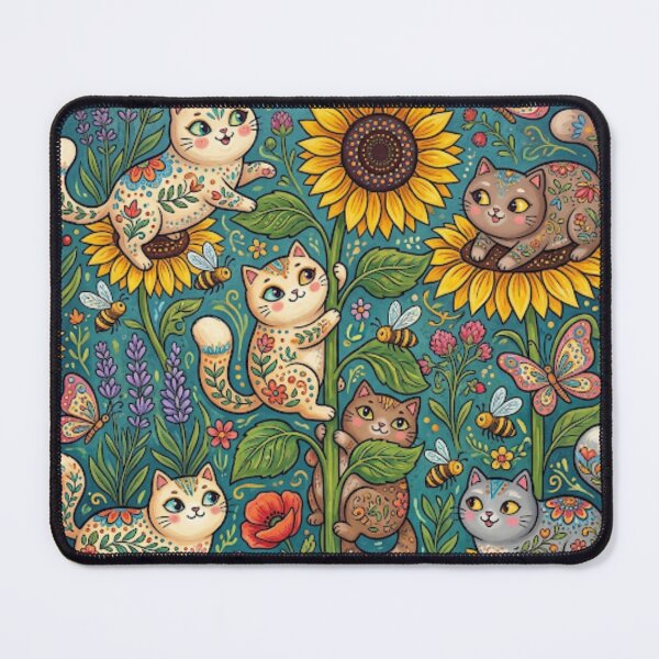 Item preview, Floral Garden Cats Paradise designed and sold by Iampoji.