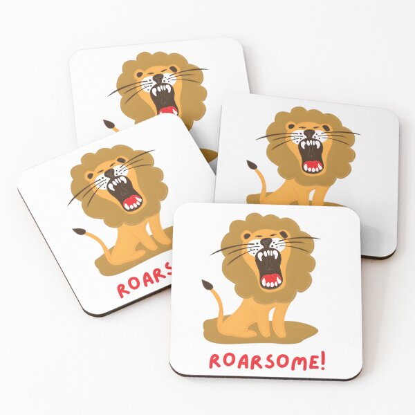 Item preview, Cute Cartoon Roaring Lion Wild Animal Art - ROARSOME! designed and sold by ROARSOME DESiGNS.