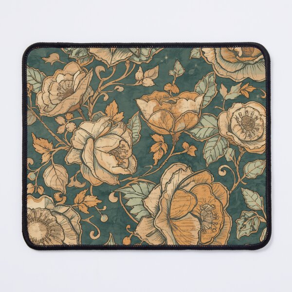 Item preview, Decoupage Vintage Damask Golden Flowers 1900 Nostalgia Pattern designed and sold by GrinGalore.