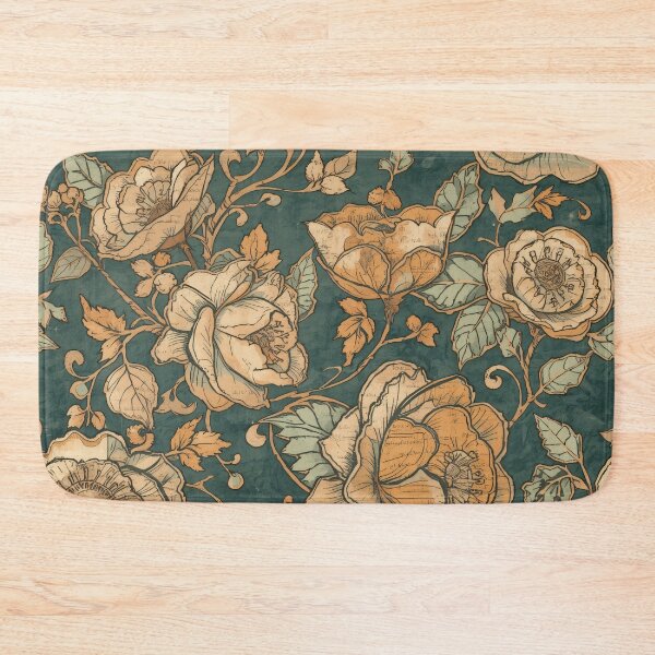 Item preview, Decoupage Vintage Damask Golden Flowers 1900 Nostalgia Pattern designed and sold by GrinGalore.