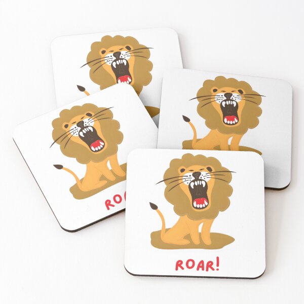 Item preview, Cute Cartoon Roaring Lion Wild Animal Art - ROAR! designed and sold by ROARSOME DESiGNS.