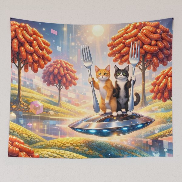 Item preview, Cats in Sausage Land designed and sold by M-Y-A-R-T-.