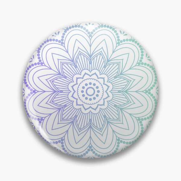 Item preview, Blue mandala ornament designed and sold by GenZenClub.