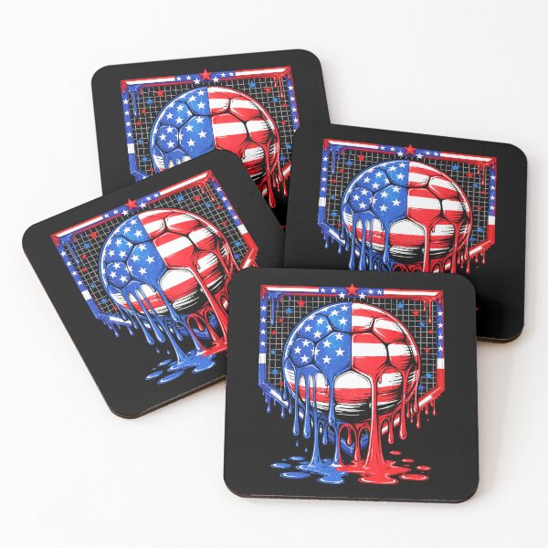 Item preview, USA Ice Cream Drip Soccer 4th of July Boys Kids designed and sold by elongatedjazz.