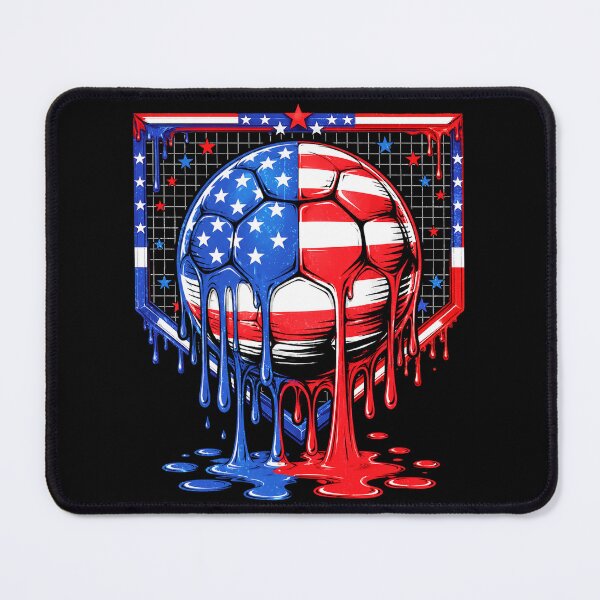 Item preview, USA Ice Cream Drip Soccer 4th of July Boys Kids designed and sold by elongatedjazz.