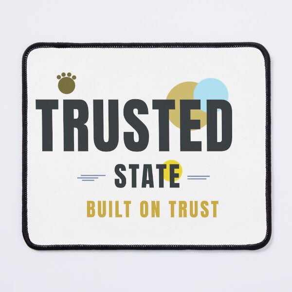 Item preview, TRUSTED STATE – Dog Lover Geometric Typography Design designed and sold by HeartAndArtShop.