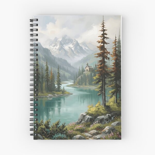 Item preview, Alpine River Chapel Mountain Wilderness Wildflower Forest designed and sold by madmaxine110.