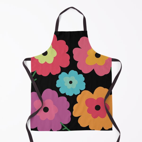 Artikelvorschau, Lebhaftes florales Gartenmuster im Retro-Stil der 60er Jahre entworfen und verkauft von Ailiida.