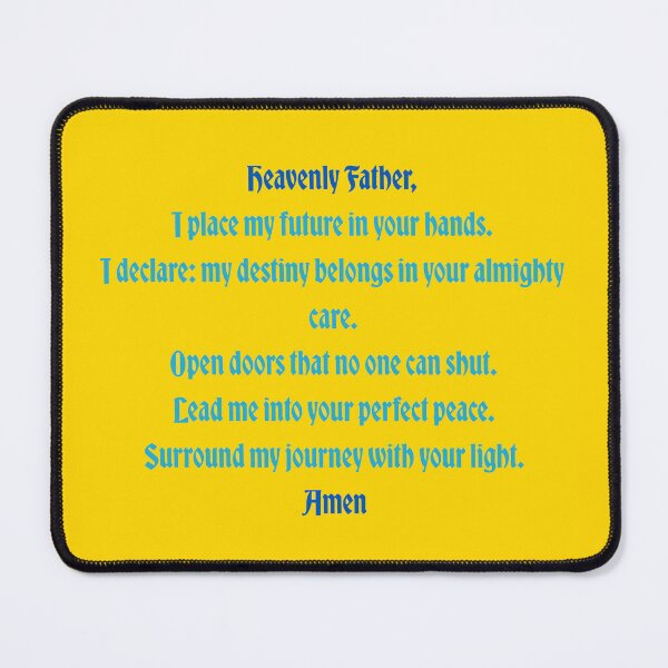 Item preview, Vectored Prayer in Blue and Yellow designed and sold by Catling-and-Co.
