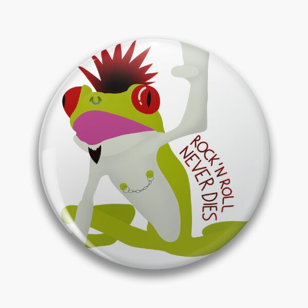 Item preview, Frog Punk — Rock’n Roll Never Dies designed and sold by Vanillandcrimes.