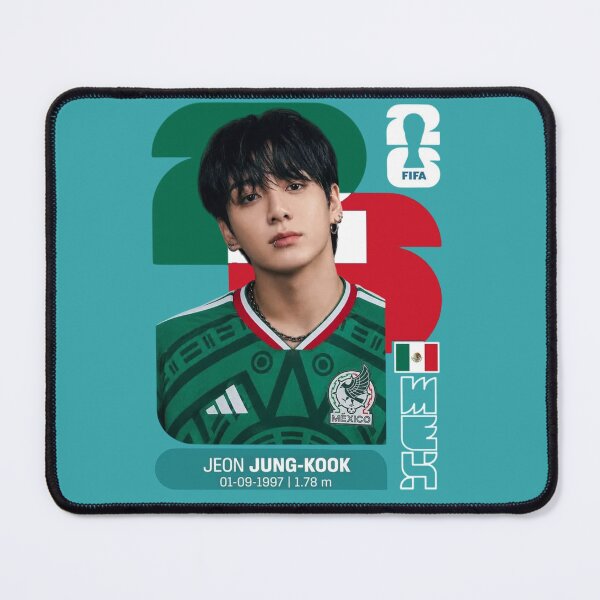 Item preview, Jungkook Mexico Football Jersey 2026 Retro Card designed and sold by moamaxshop.