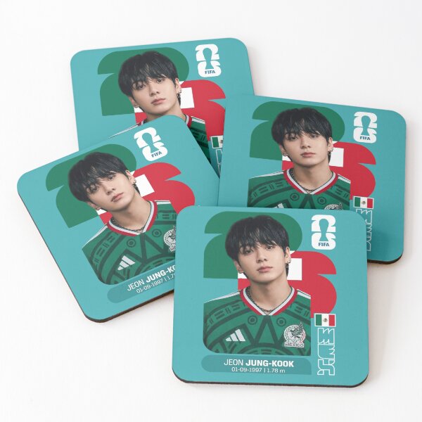 Item preview, Jungkook Mexico Football Jersey 2026 Retro Card designed and sold by moamaxshop.