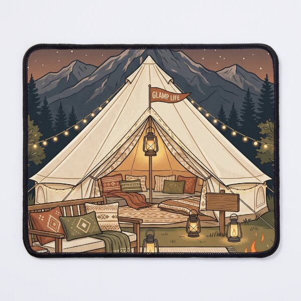 Item preview, Glamp Life - Luxury Camping And Glamping Design designed and sold by PGRprint.