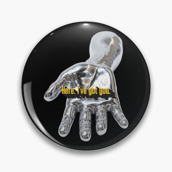 Item preview, Here I've Got You — Chrome Hand Reaching Out Support Art designed and sold by lenalenspod.